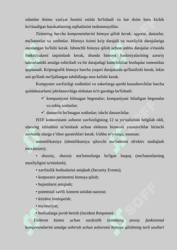 TARMOQLARDA XAVFSIZLIK MUAMMOLARI 3