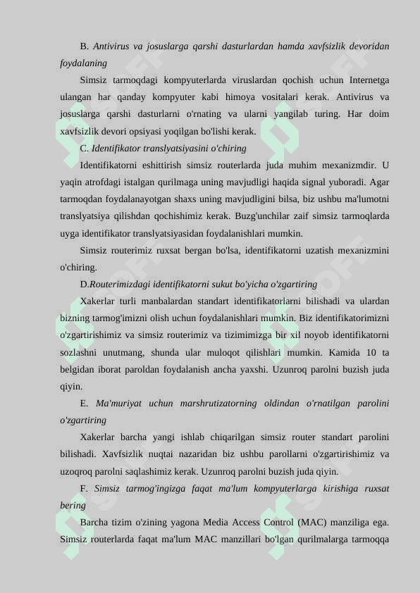 TARMOQLARDA XAVFSIZLIK MUAMMOLARI 7