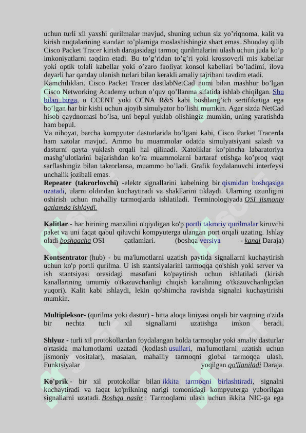 TARMOQ EMULYATORLARI VA ULARDAN FOYDALANISH 4