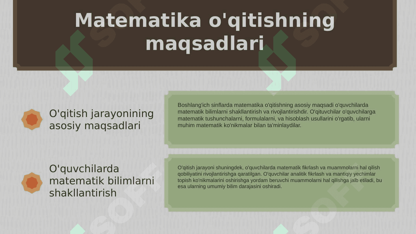 Boshlangʻich sinflarda matematika oʻqitishning maqsadi va vazifalari 3