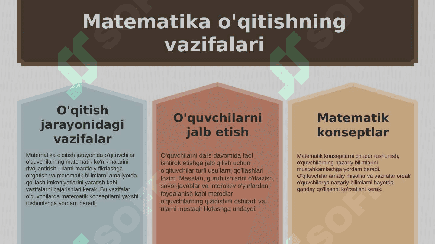 Boshlangʻich sinflarda matematika oʻqitishning maqsadi va vazifalari 4