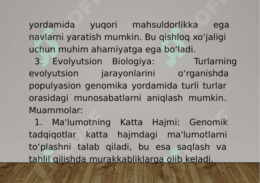 8-Mavzu: Populyatsion genomika. 4
