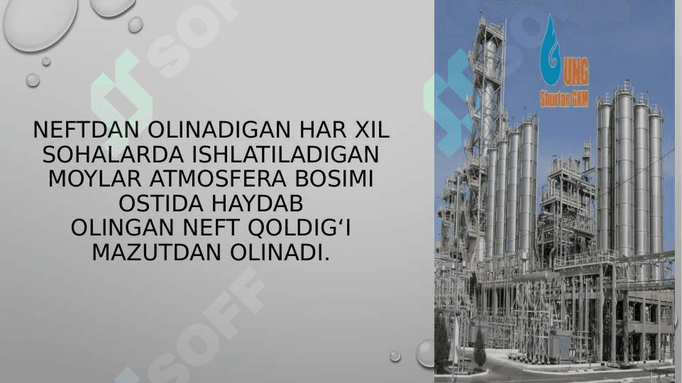 MOYNI DEPARAFINLASH JARAYONI KIMYOSI VA TEXNALOGIYASI 2