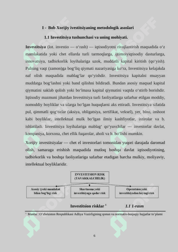 Investistiyaning mohiyati, manbalari va shakllari 6