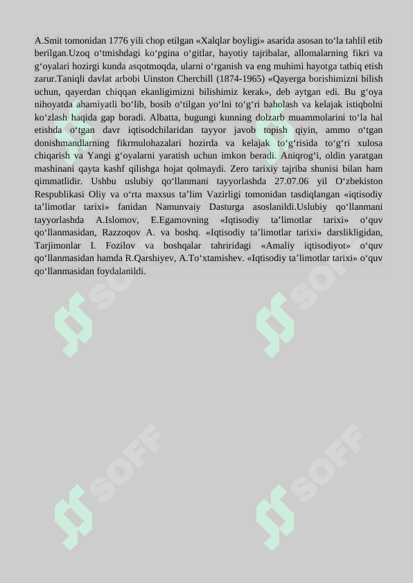 Iqtisodiyot fanining jamiyat taraqqiyotidagi o’rni 6