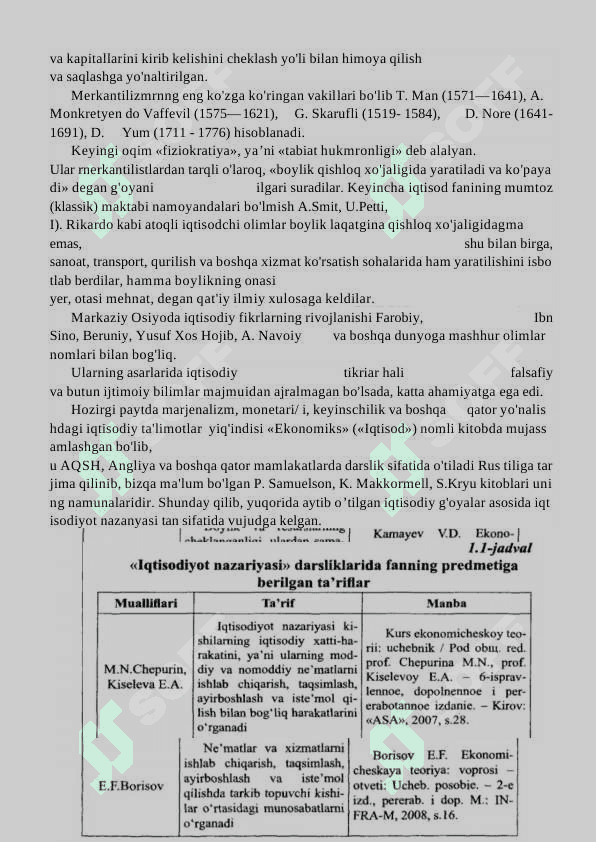 Iqtisodiyot fanining jamiyat taraqqiyotidagi o’rni 8