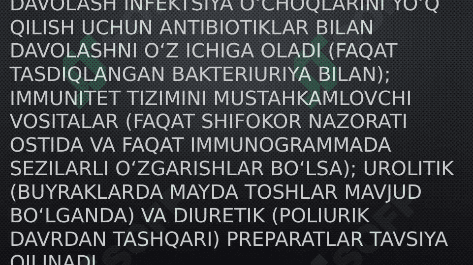 Interstetsial nefrit. Buyrak polikistozi 8