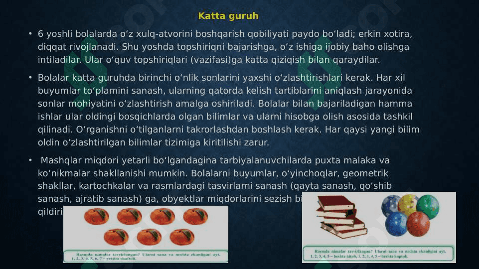 Maktabgacha yoshdagi bolalarda matematik tasavvurlarni shakllantirishda metodikaning asosiy tamoyillari 4