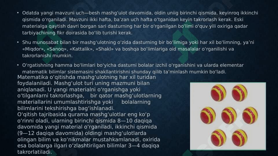 Maktabgacha yoshdagi bolalarda matematik tasavvurlarni shakllantirishda metodikaning asosiy tamoyillari 7