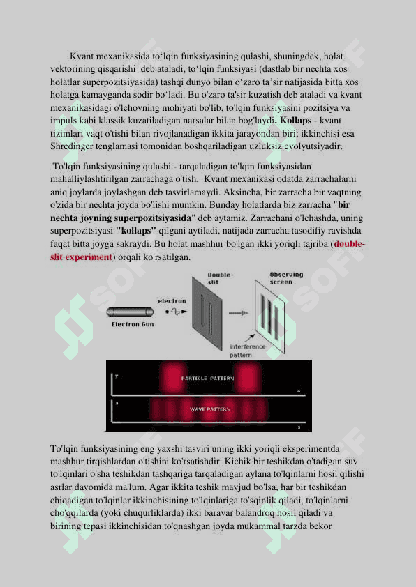 To`lqin funksiyasi kollapsi 4 2