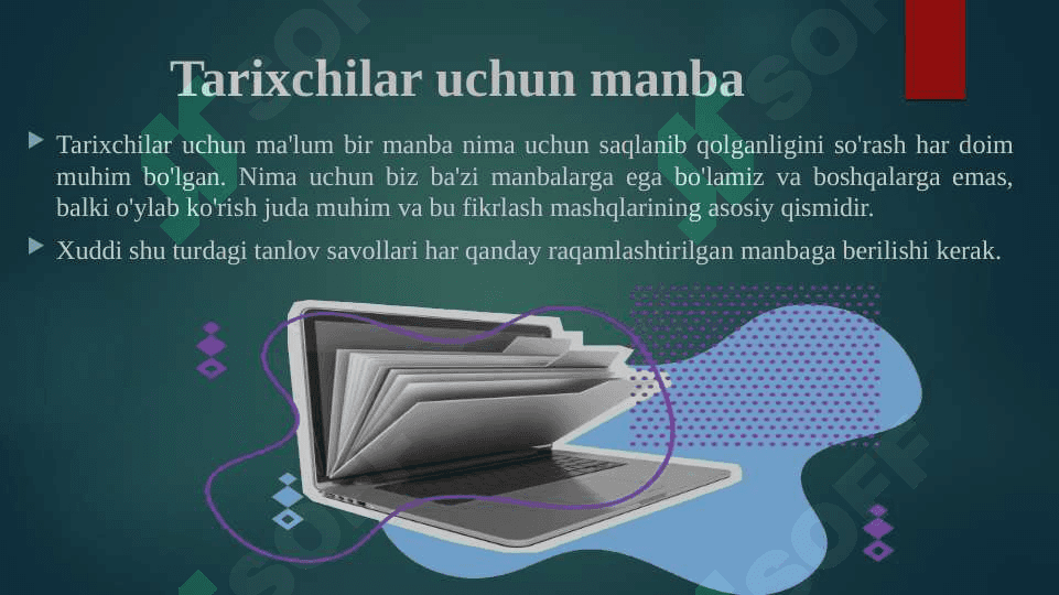 Raqamli manbalarning tarixiy manbaviy ahamiyati 6