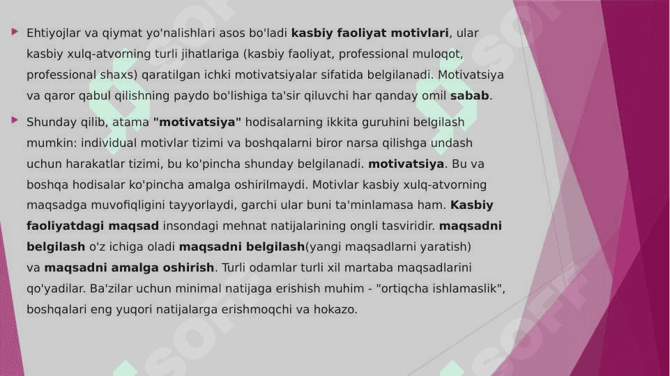 Muvaffaqiyatli kasbiy faoliyat motivatsiyasi 3
