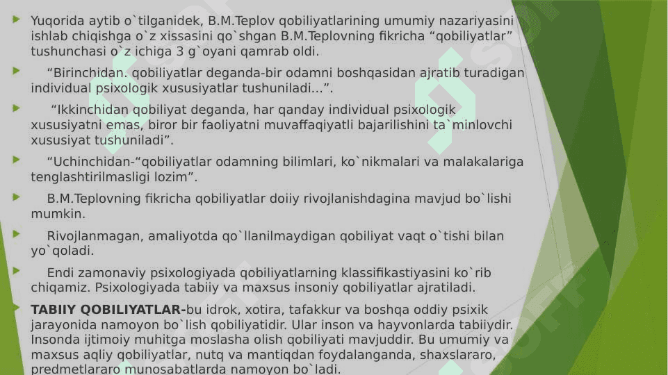 Qobiliyat haqida tushuncha 5