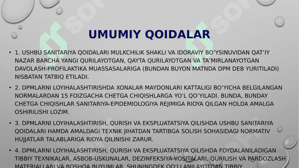 loyiha materiallari boyicha davolash profilaktika muassasalarini baholash 3