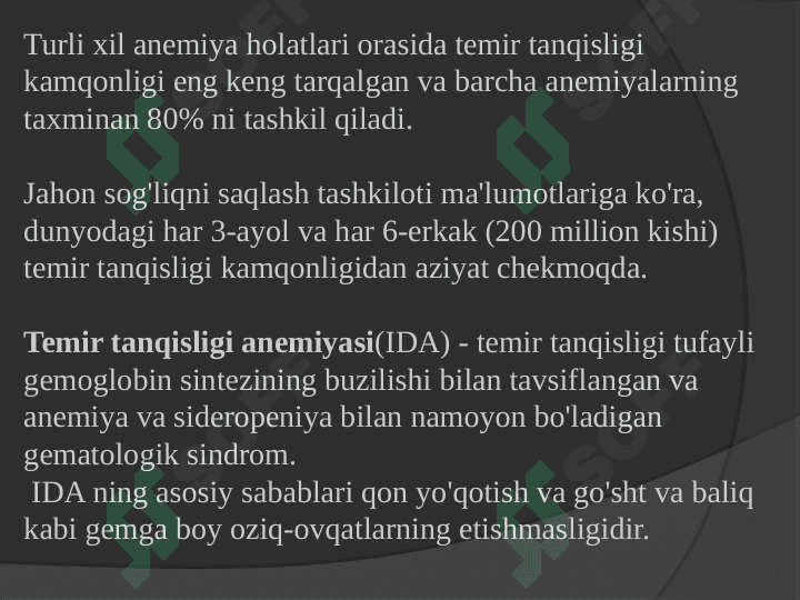 Kamqonlik. Gemostaz. Qon guruhi. Rezus faktor. Qon qo’yish asoslari 3