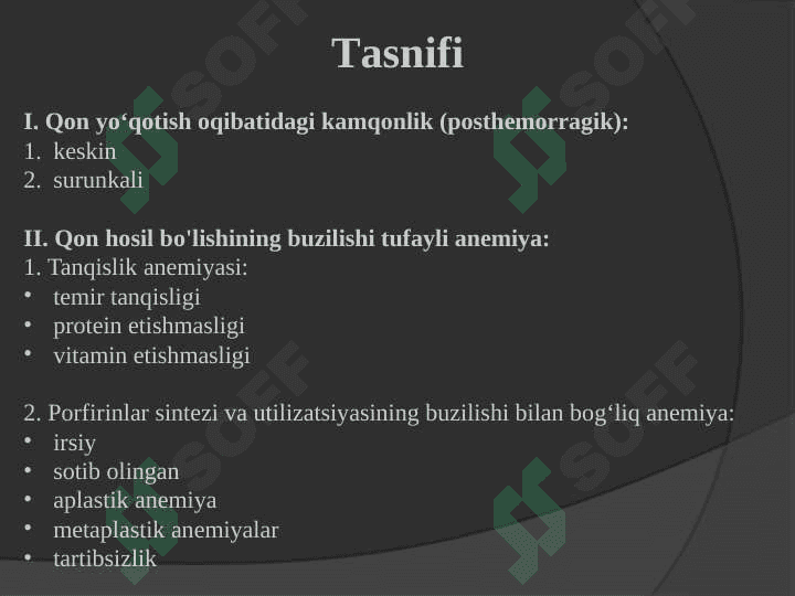 Kamqonlik. Gemostaz. Qon guruhi. Rezus faktor. Qon qo’yish asoslari 4