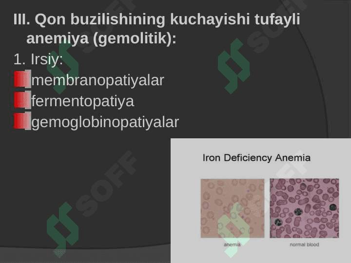 Kamqonlik. Gemostaz. Qon guruhi. Rezus faktor. Qon qo’yish asoslari 5