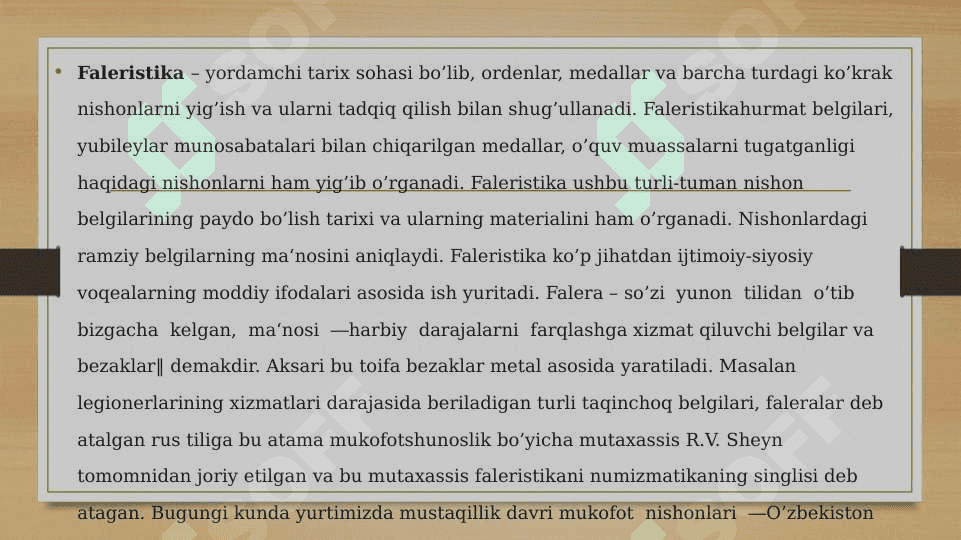 Yordamchi tarixiy fanlarning yangi sohalari 5