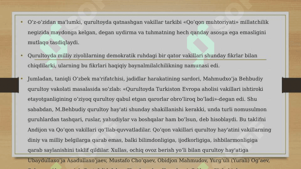 Turkiston muxtoriyatining tashkil topishi 3