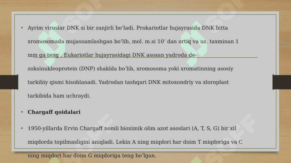 Dezoksiribonuklein kislota (DNK) 6
