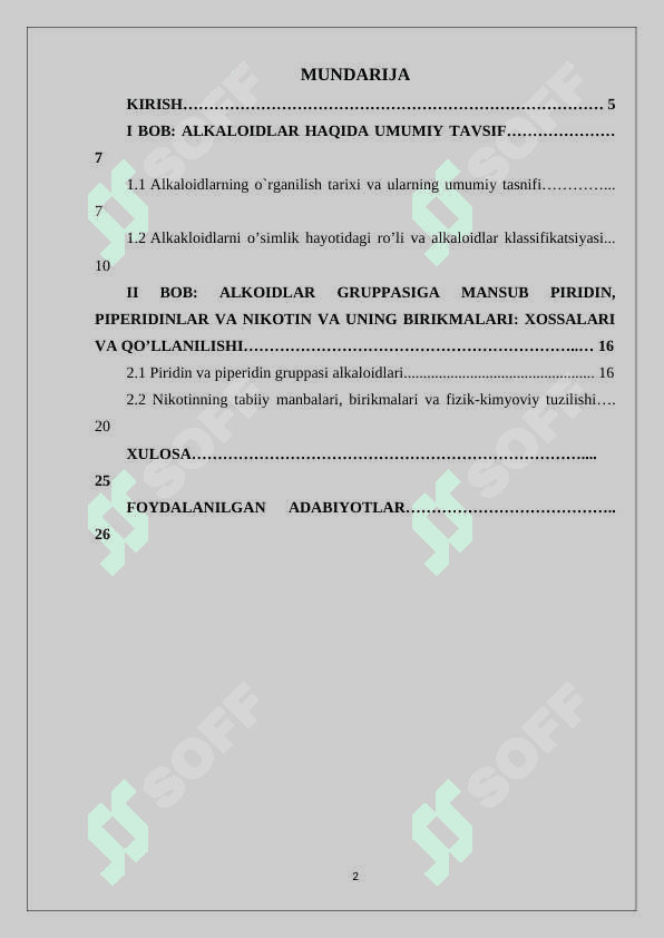 Nikotin va uning birikmalarini-molekula tuzilishi, olinishi, xossalari va ishlatilishi 2