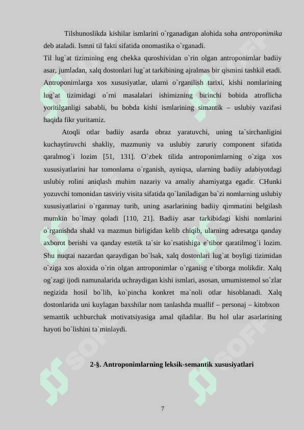 O`zbek tilshunosligida antraponimlar 7