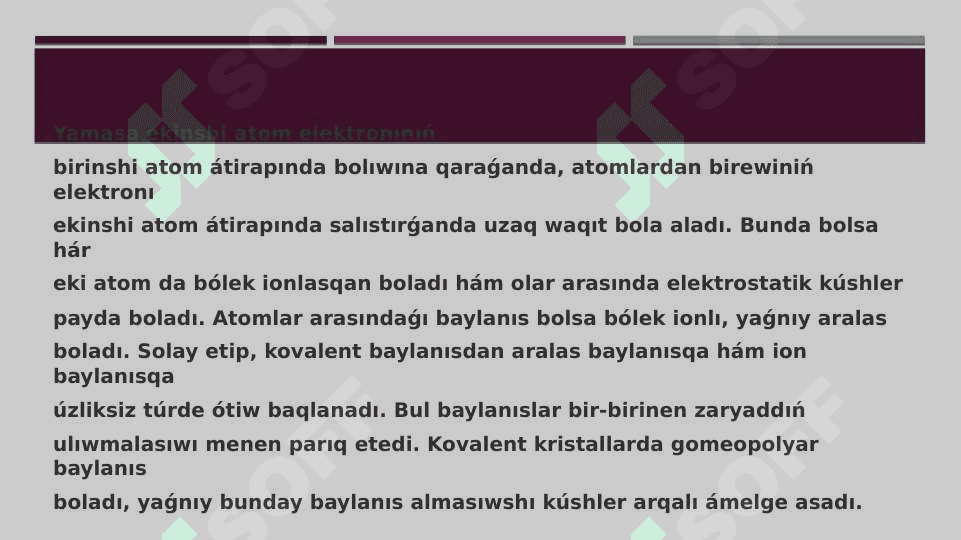 Kovalent baylanıs 4