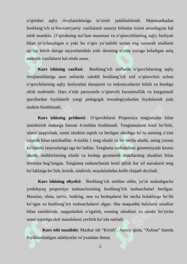 Boshlangich sinf o'quvchilarini proporsiyaga oid masalalar bilan tanishtirish metodikasi 3