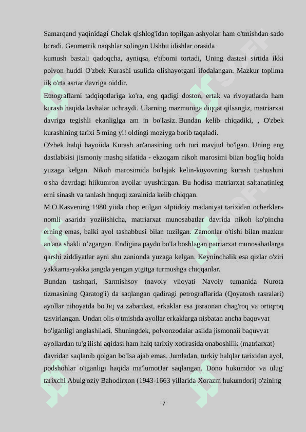 O’zbekiston jismoniy tarbiya va sport tizimida kurashning o’rni 7