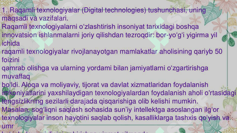 Pedagogik faoliyatda raqamli texnologiyalardan  foydalanish 3