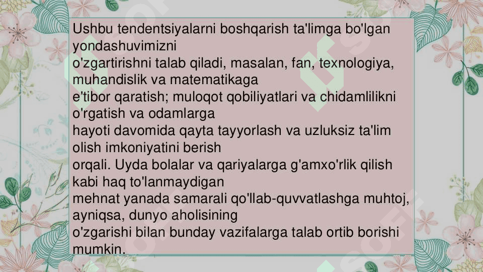 Pedagogik faoliyatda raqamli texnologiyalardan  foydalanish 7