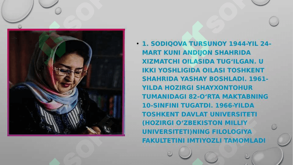 Tursunoy Sodiqovaning asarlari asosida yoshlarni oilaviy hayot haqidagi tassavvurlarini shakllantirish 3