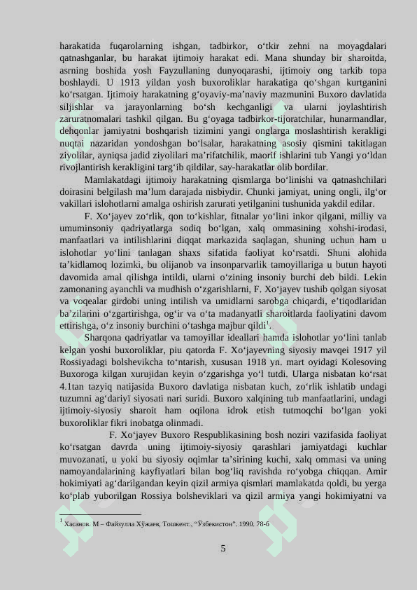 Fayzulla xo’jayev hayoti va faoliyati haqidagi yangi mulohazalar 5