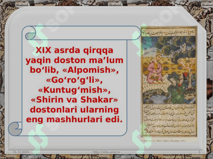 XIX asr o‘rtalarida O‘rta Osiyo aholisiningmadaniy hayoti 3
