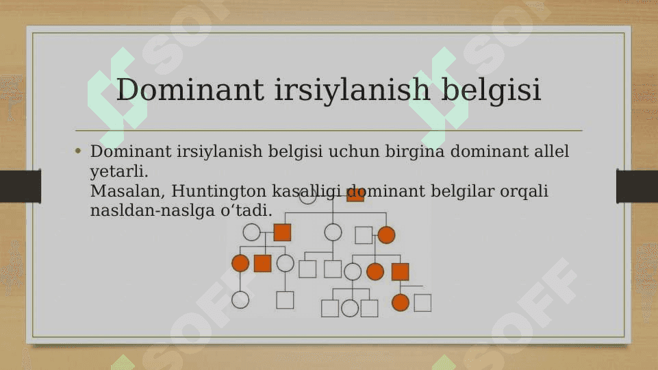 Antropogenetika usullari: shajara usuli 8