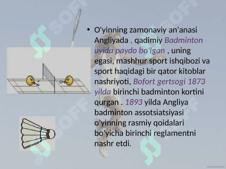 Badmintonning asosiy jihozlari 5