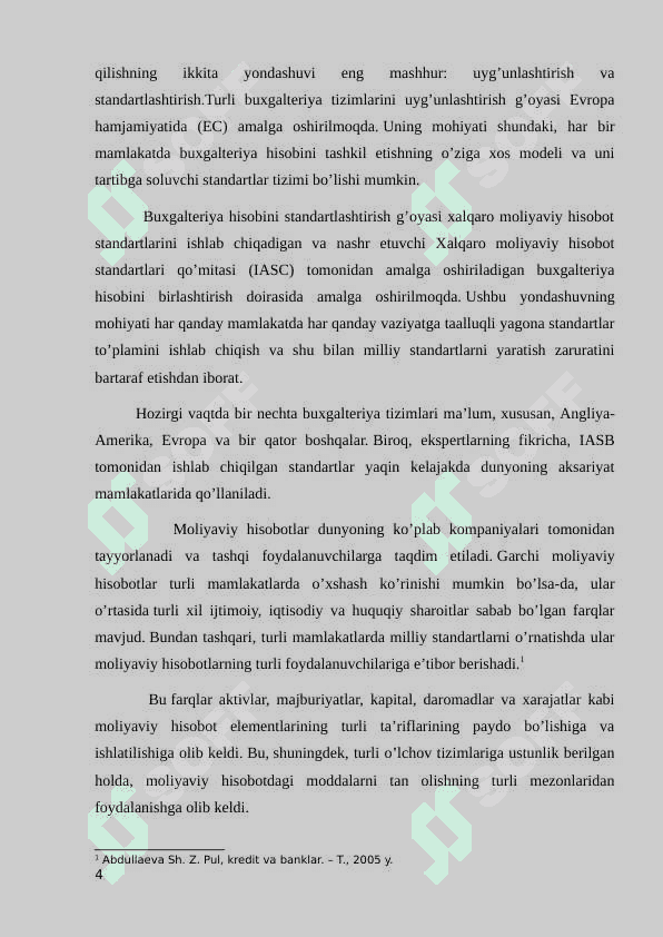 Buxgalteriya hisobi xalqaro standartlarining modellari va ularning amaliyotda qo’llanilishi 4