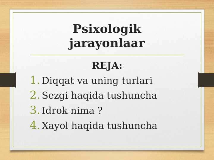 Psixologik jarayonlaar 1