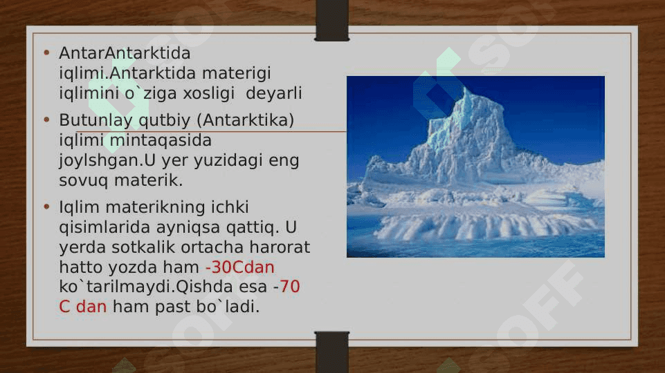 ANTARKTIDANING IQLIMI VA ORGANIK DUNYOSI 3