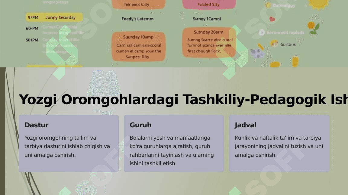 Yozgi dam olish oromgohlarida pedagogik faoliyatni tashkil etish 3