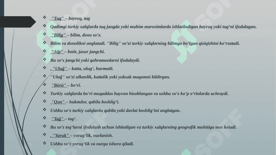 Lugʻat ustida ishlash 6