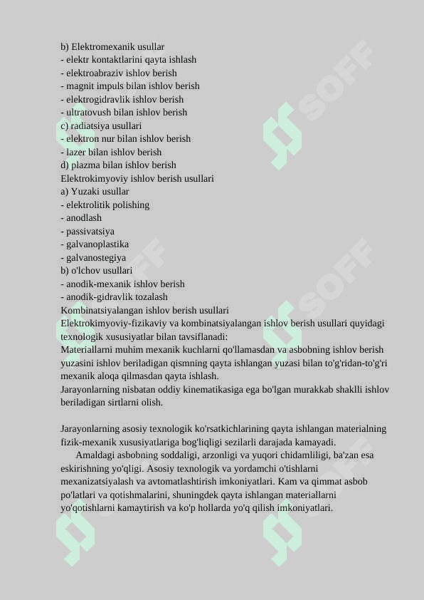 MATERIALLARGA FIZIK - KIMYOVIY USULLAR BILAN ISHLOV BERISH 2