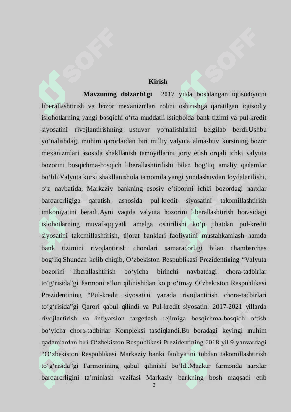 Pul muomalasi .Kredit tizimi va banklar 3