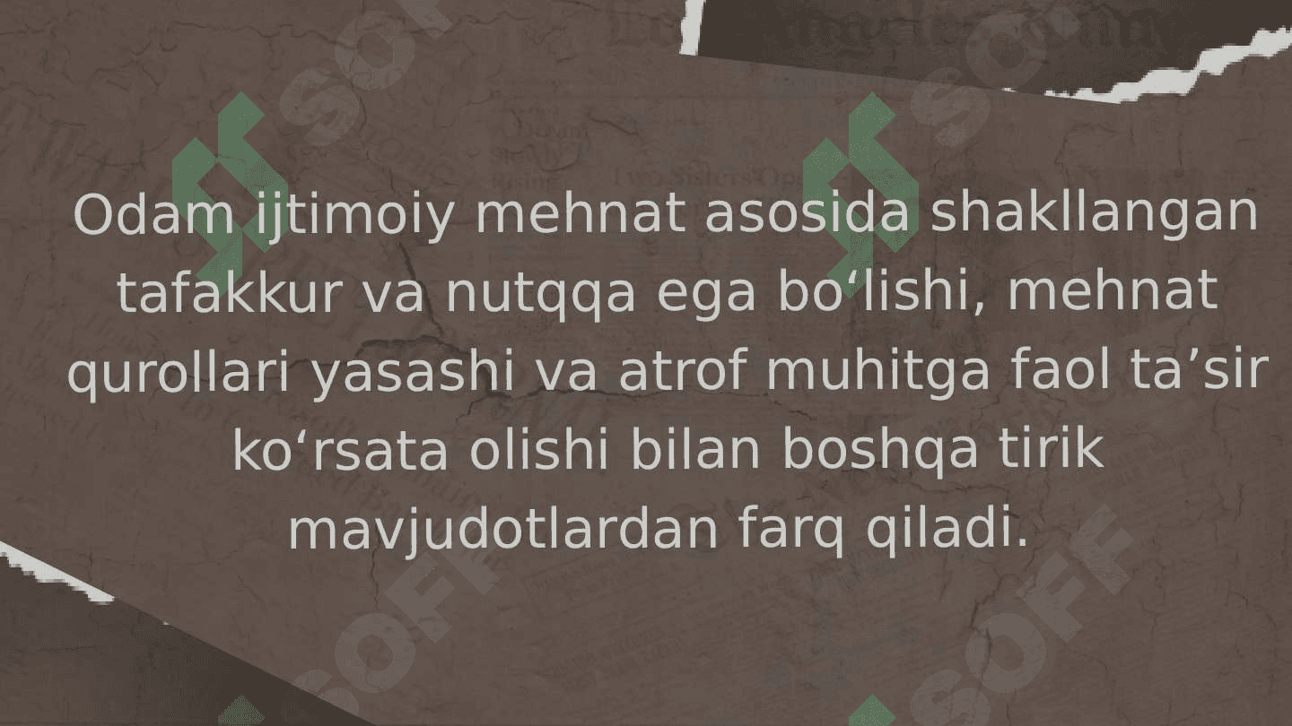 Zamonaviy odamning paydo boʻlishi va rivojlanishi 4