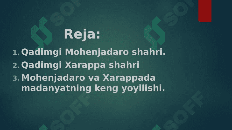 Mohenjadaro va xarappa madaniyati 2
