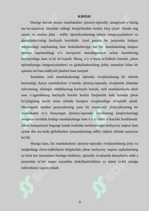 IQTISODIY INQIROZLAR, ULARNING TURLARI VA NAMOYON BO`LISH XUSUSIYATLARI 3