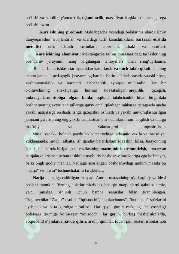 Maktabgacha ta’lim tashkilotida iqtisodiy tushunchalarni shakllantirish mazmuni 3