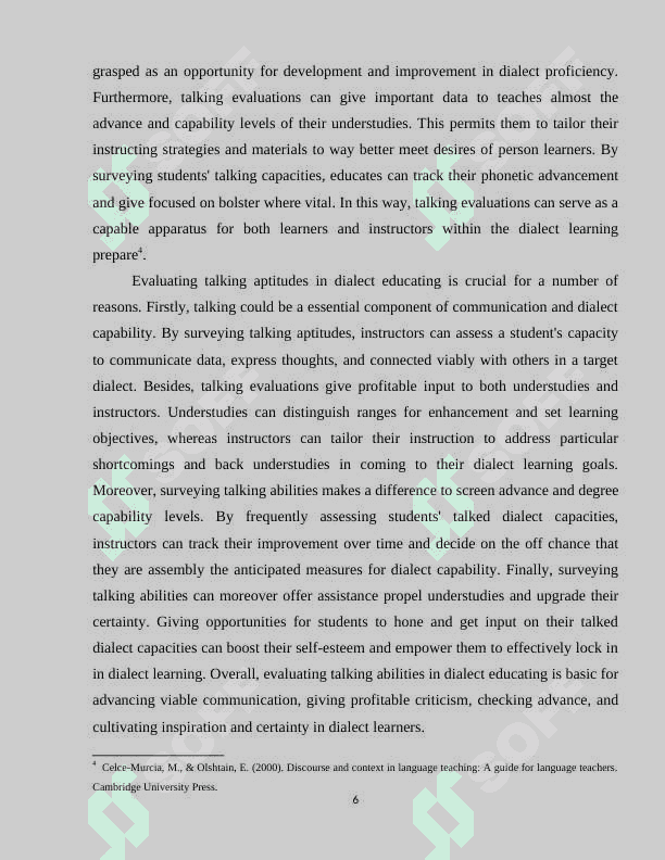 ASSESSMENT IN TEACHING SPEAKING 6