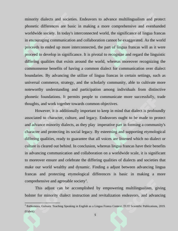 ENGLISH AS THE LINGUA FRANCA IN TEACHING SPEAKING 5