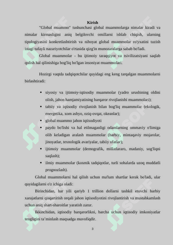 JAHONNING GLOBAL IQTISODIY MUAMMOLARI 3
